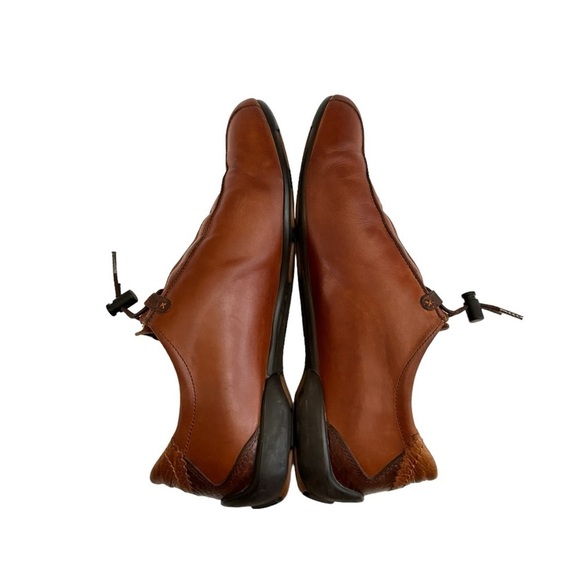 Paul Green München Brown Leather Adjustable Bungee Sneakers Size US 9 / UK 6.5 - Picture 5 of 10